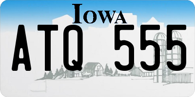 IA license plate ATQ555
