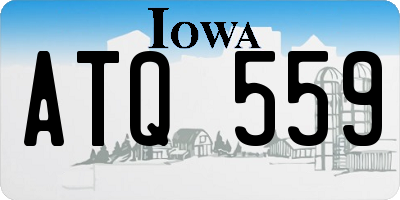 IA license plate ATQ559