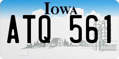 IA license plate ATQ561