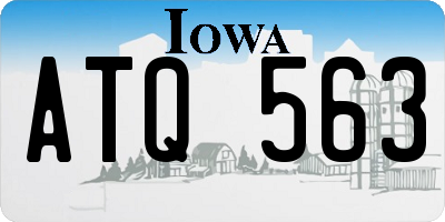 IA license plate ATQ563