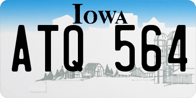 IA license plate ATQ564