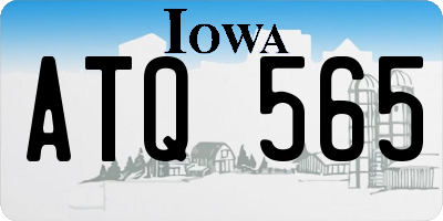 IA license plate ATQ565