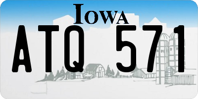 IA license plate ATQ571
