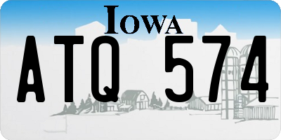 IA license plate ATQ574