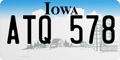 IA license plate ATQ578