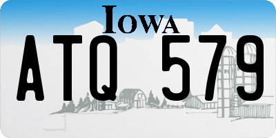 IA license plate ATQ579