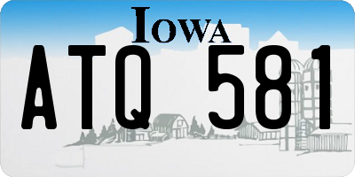 IA license plate ATQ581