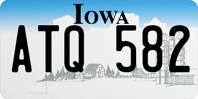 IA license plate ATQ582