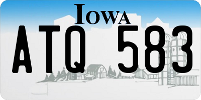 IA license plate ATQ583