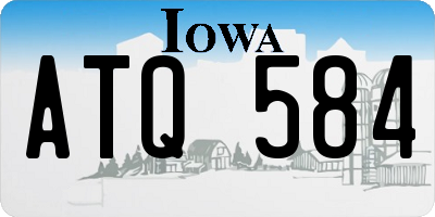 IA license plate ATQ584