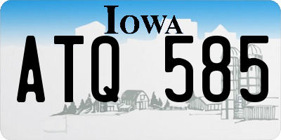 IA license plate ATQ585