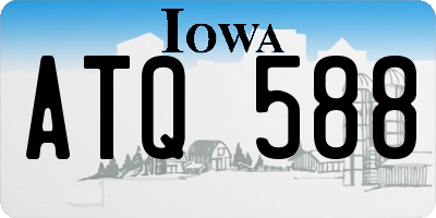 IA license plate ATQ588