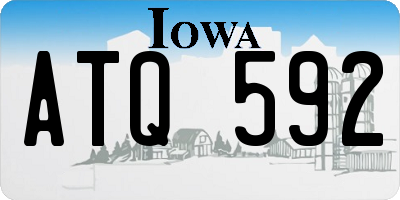 IA license plate ATQ592