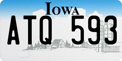 IA license plate ATQ593