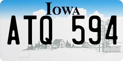 IA license plate ATQ594