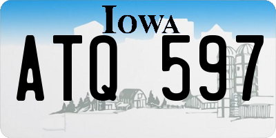 IA license plate ATQ597