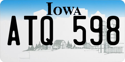 IA license plate ATQ598