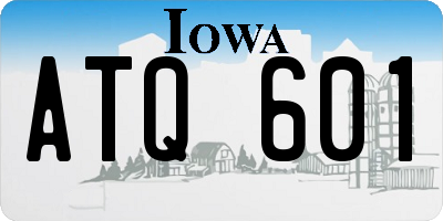 IA license plate ATQ601