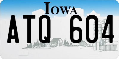 IA license plate ATQ604