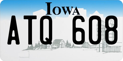 IA license plate ATQ608