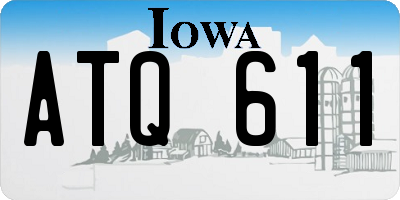 IA license plate ATQ611