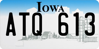 IA license plate ATQ613