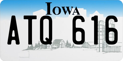 IA license plate ATQ616