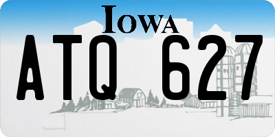 IA license plate ATQ627