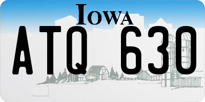 IA license plate ATQ630