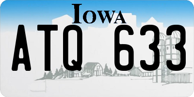 IA license plate ATQ633