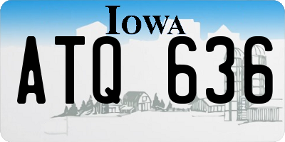 IA license plate ATQ636