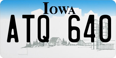 IA license plate ATQ640