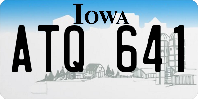IA license plate ATQ641