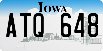 IA license plate ATQ648