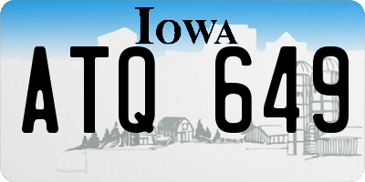 IA license plate ATQ649