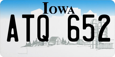 IA license plate ATQ652