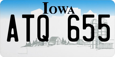 IA license plate ATQ655
