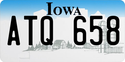 IA license plate ATQ658