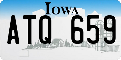 IA license plate ATQ659
