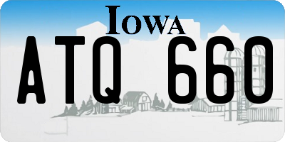 IA license plate ATQ660