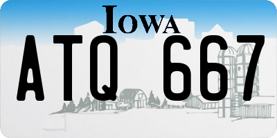 IA license plate ATQ667