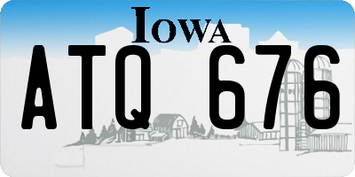 IA license plate ATQ676