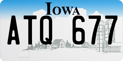 IA license plate ATQ677