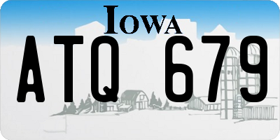 IA license plate ATQ679