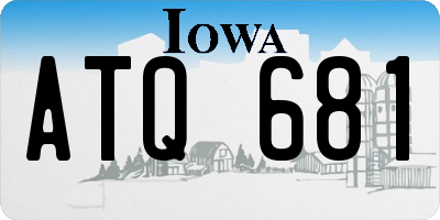 IA license plate ATQ681