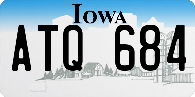 IA license plate ATQ684
