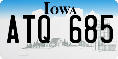 IA license plate ATQ685