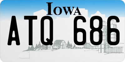 IA license plate ATQ686