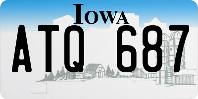 IA license plate ATQ687
