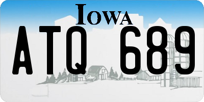 IA license plate ATQ689